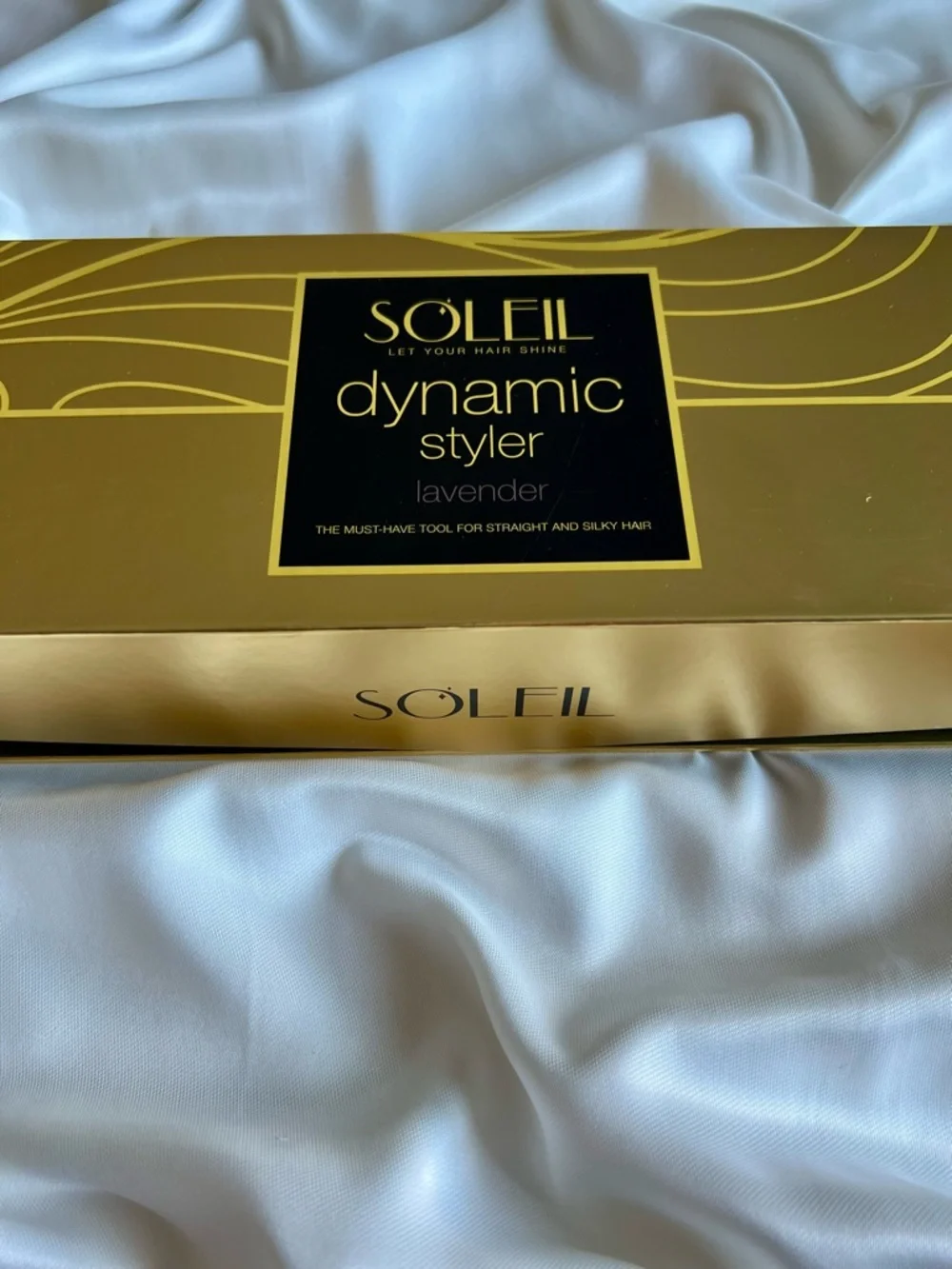 Soleil Dynamic Styler Ceramic Flat Iron Lavender Adjustable Heat Dual - Picture 3 of 6